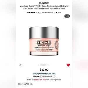 New Clinique Moisture Surge 100 Hours